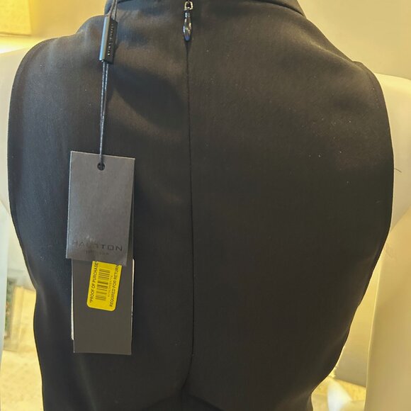 Halston Heritage Mock Cowl Neck Sleeveless Tapered Jumpsuit - Picture 6 of 8